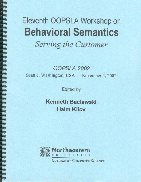 Proceedings of the Eleventh Workshop on Behavioral Semantics